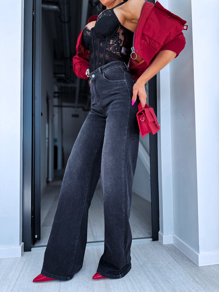 Extra long "TALL GREATEFUL DJ2760T" jeans - DARK GRAY PRE-ORDER