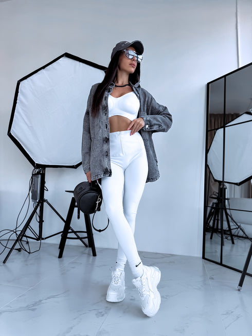 KORIĢĒJOŠI legingi "BLACK GOLD" - BALTI