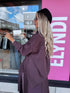 Blouse "FINAL" PF313 - EGGPLANT PURPLE