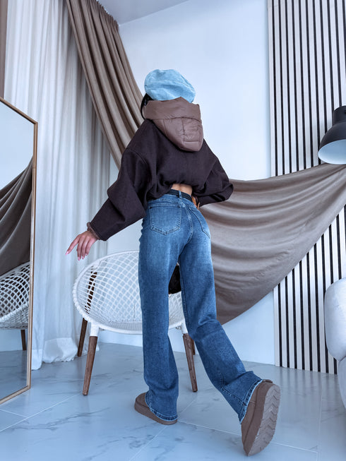 DARK BLUE denim pants "VITAMIN" T6270