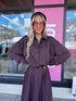 Blouse "FINAL" PF313 - EGGPLANT PURPLE