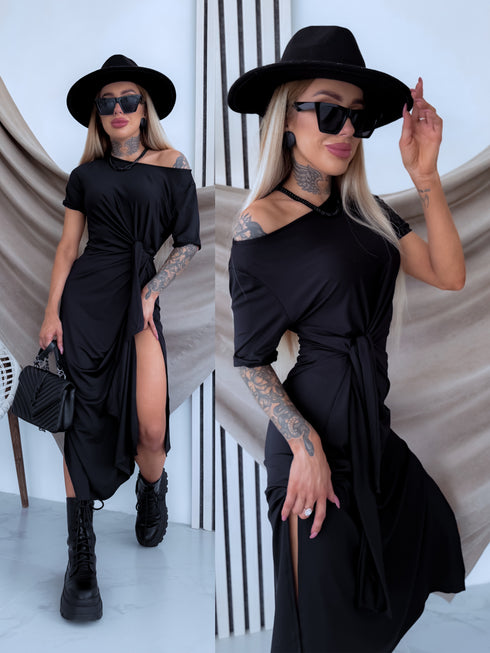 Dress "GENIUS VD1745" - BLACK