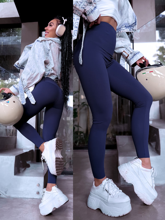 Deceptive leggings with wires 3286 - DARK BLUE