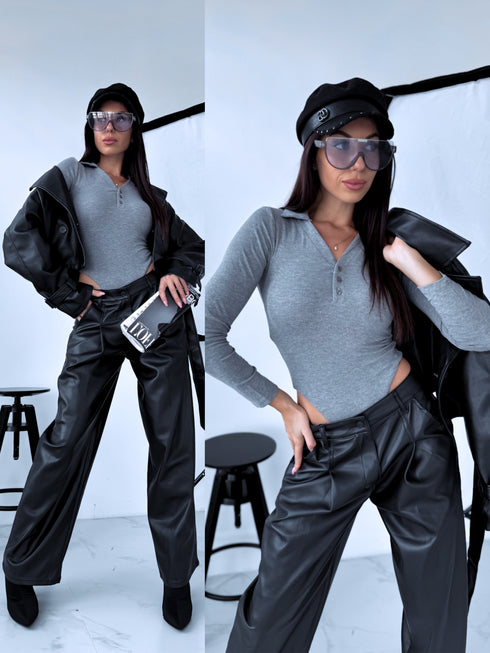 Bodysuit "AMBER FALL" RT118 – Grey