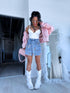 Denim skort "BONNY TR774" - BLUE PRE-ORDER