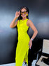 Fitted dress "DONNA VD81" - BRIGHT LIME