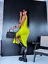 Fitted dress "DONNA VD81" - BRIGHT LIME