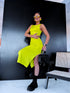 Fitted dress "DONNA VD81" - BRIGHT LIME