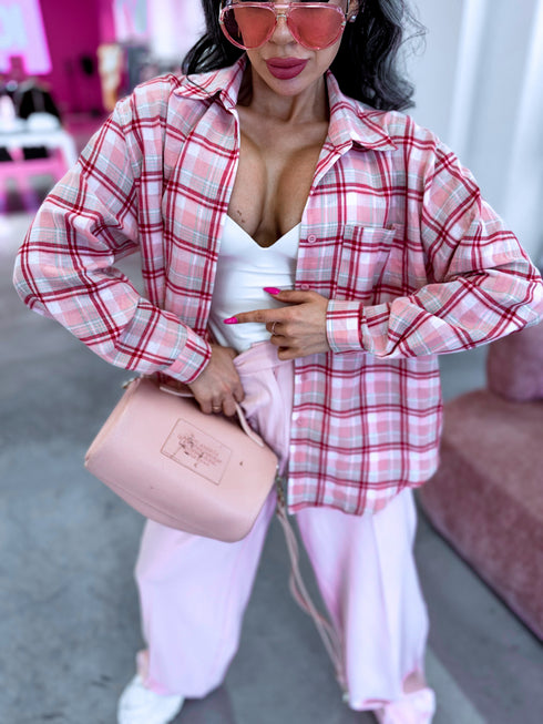 "DAYLIGHT" striped blouse LM08116 - SOFT PINK