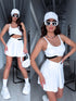 Divdaļīgs komplekts "SPORTY SIREN" 1004 - BALTS