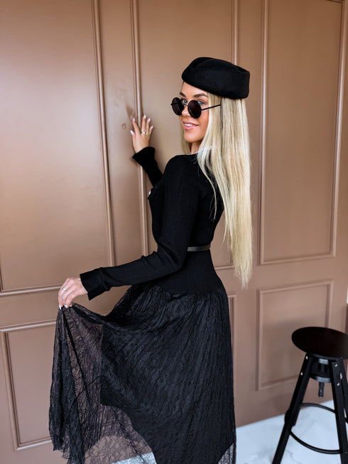 Kleita "RETRO CHIC HYY581" + josta - MELNA