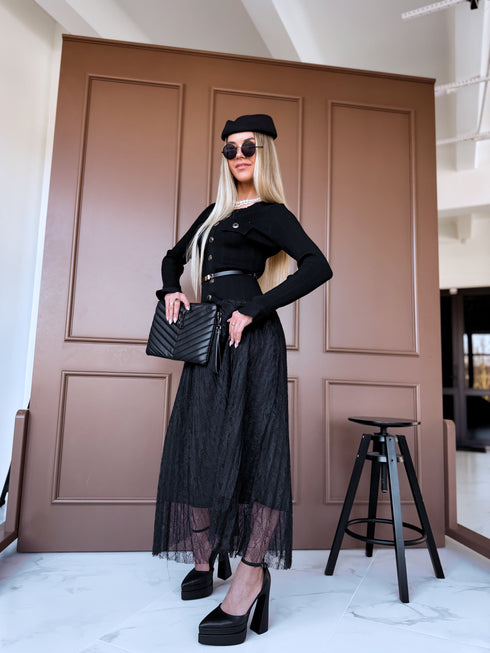 Kleita "RETRO CHIC HYY581" + josta - MELNA