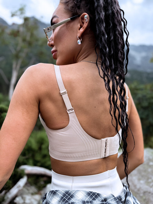 Bezvīļu krūšturis V3621 "PASTEL" - TUMŠI BĒŠS