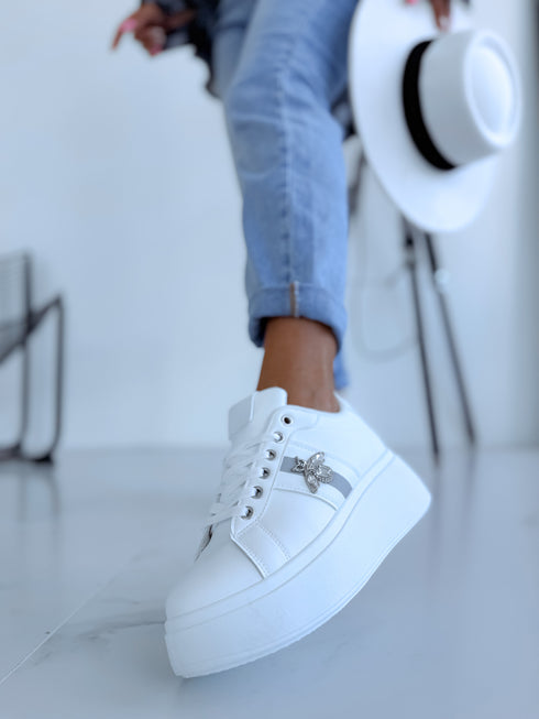 Baltas botas "PASSWORD A006"