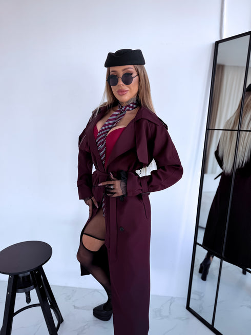 "PARIS CHIC 8017" garais trencis - BORDO