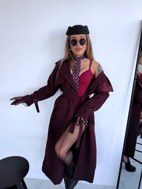 "PARIS CHIC 8017" garais trencis - BORDO