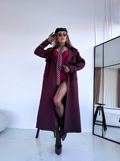 "PARIS CHIC 8017" garais trencis - BORDO