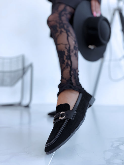 Moccasins "WAKE UP 515" - black