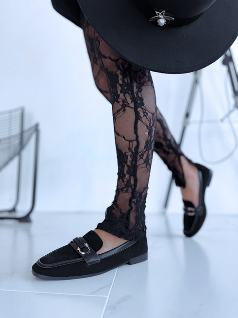 Moccasins "WAKE UP 515" - black