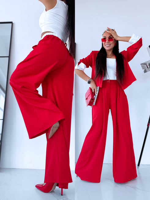 "WHITE LINE" Klasiskās bikses - SARKANAS