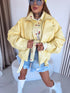 Faux Leather Jacket "GRAVITY" S-6212 - YELLOW PRE-ORDER