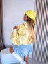 Faux Leather Jacket "GRAVITY" S-6212 - YELLOW PRE-ORDER