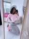 Knitted top "UNLIKELY ZS33" - SOFT PINK
