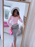 Knitted top "UNLIKELY ZS33" - SOFT PINK