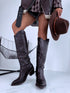 Cowboy type boots "BRONZE" 7688A - CHOCO