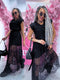 "MOONLIGHT VINTAGE" dress + belt - BLACK