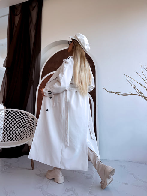 "PARIS CHIC 8017" garais trencis - ŠVIESI SMĖLIO SPALVA