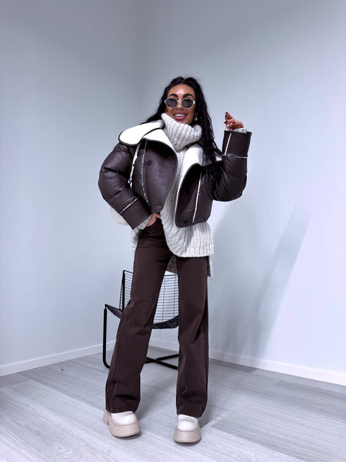 "DETROIT DJ2405-16" jeans - CHOCO PRE-ORDER