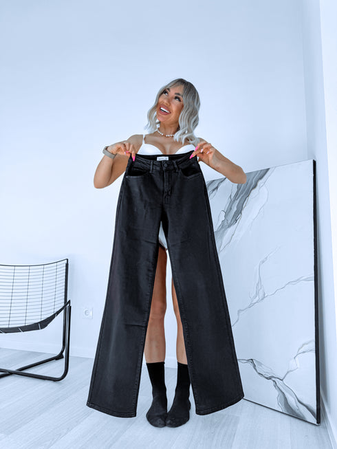 Extra long MELNAS džinsa bikses "VITAMIN" T6270-11