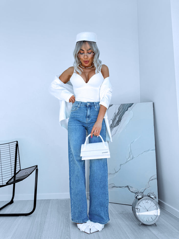LIGHT BLUE jeans "GOOD LUCK DJ2815"