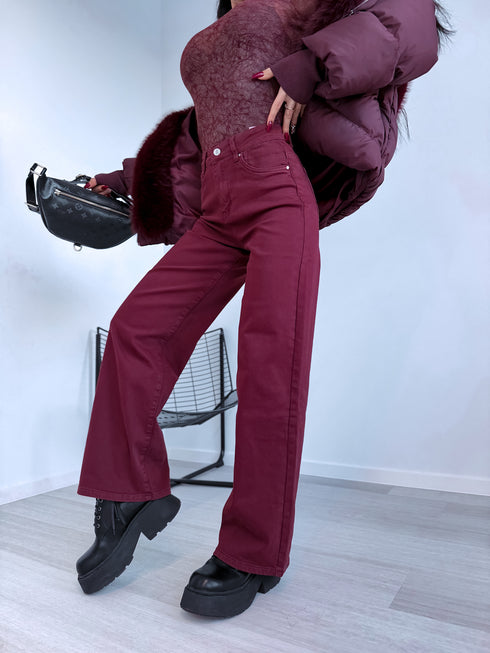 Джинсы "DETROIT DJ2405-15" - БОРДОВЫЕ