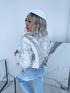 Silver Tone, Faux Leather Jacket "MAGMA 16133"