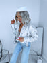 Silver Tone, Faux Leather Jacket "MAGMA 16133"