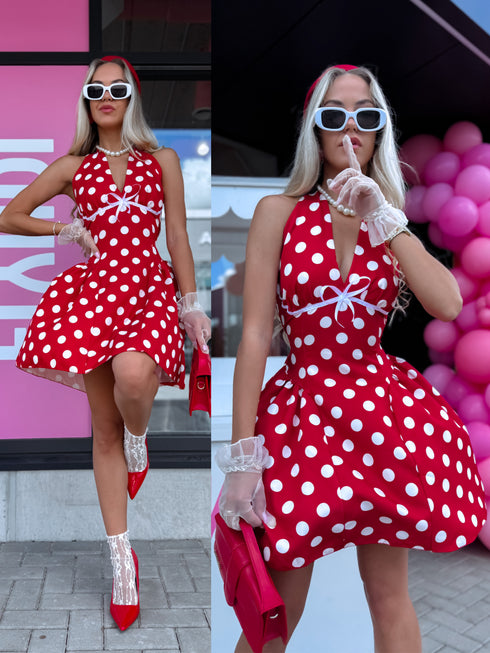 Red dress "FLIRT IN DOT" 1367