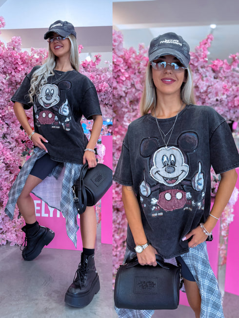 T-krekls "MICKEY LIKE DM2601" - GRAFĪTA PELĒKS