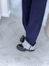 Extra long pants "WHERE BLUE FALLS" T6392-4 - DARK BLUE