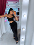 Fabric pants "FRENCH M778" - BLACK