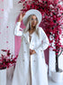 Lightweight Autumn Trench Coat - White