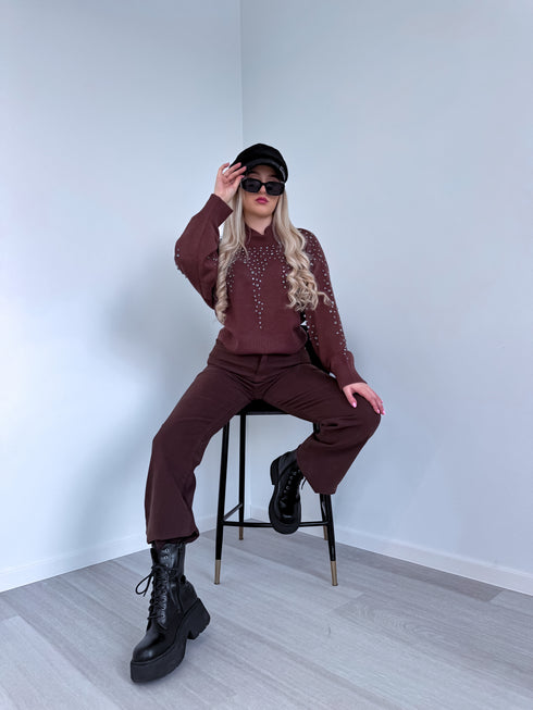 Джемпер "ACCENT" CK012 - CHOCO