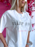 T-shirt with crystal embroidery "DREAM" - WHITE