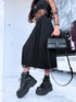 Punktuoto tiulio, DVIPUSIAI, gofruoti sijonai - JUODI IŠANKSTINIS UŽSAKYMAS