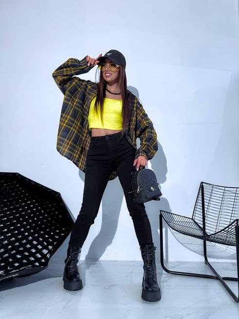 "FRAY T5397-11" džinsai su plėšymais - JUODOS