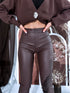 Choco, BASIC faux leather pants "-5kg" C56-3