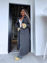 Lightweight Autumn Trench Coat - Dark Gray