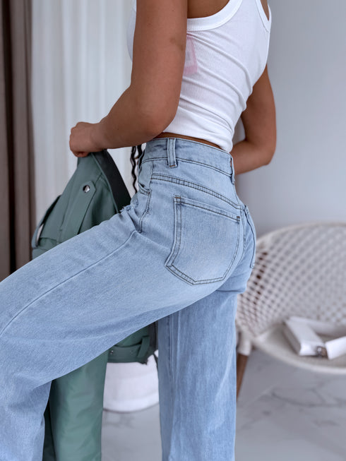 Jeans pants "CHEWY" T265-56 - LIGHT BLUE