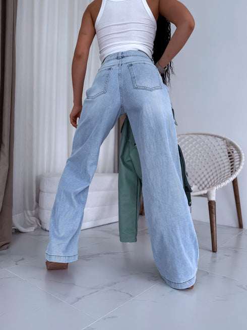Jeans pants "CHEWY" T265-56 - LIGHT BLUE